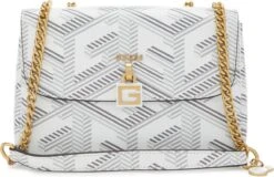 Guess Montreal Xbody Flap Dames Schoudertas - Stone Logo -Liora Luxe Winkel 1200x779 1