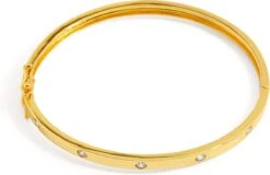Rebelle Amsterdam - Dames Armband - Gouden Armband - Zirkonia Bangle - Diamanten Armband