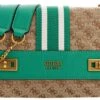 Guess Katey Flap Schoudertas Dames - Leaf Green Beige -Liora Luxe Winkel 1200x780