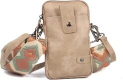 Taupe Telefoontasje / Schoudertasje Oviedo -Liora Luxe Winkel 1200x784 1