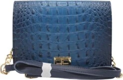 PU Leren Tas Blauw - Schoudertas - Handtas - Tas - Schoudertasje Dames Klein - Schoudertas Dames - Handtas Dames - Dames Tassen - Dames Tas - Dames Tassen Schoudertas - Dames Tassen Handtas
