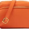 Lina Locchi Crossbodytas Dames / Handtas - Slangenprint - Leer - Eliza - Oranje -Liora Luxe Winkel 1200x794