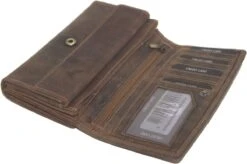 OI Dubbelzijdige Dames Portemonnee Met Bak Voor Kleingeld Lang 287 Hunter -Liora Luxe Winkel 1200x799 8