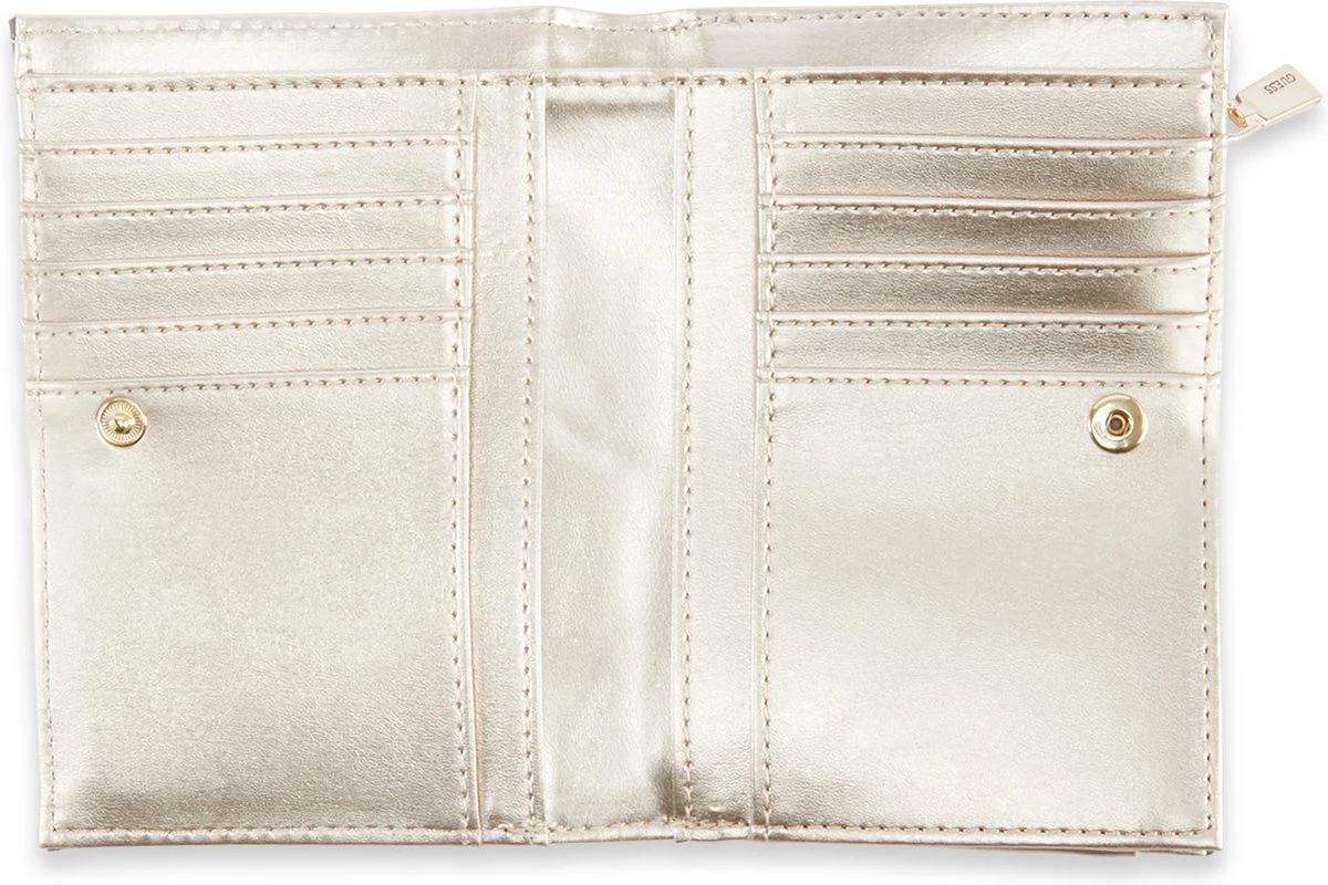 Guess La Femme Dames Billfold Portemonneedrukknop Portemonnee Kunstleer - Blauw 7 Guess La Femme Dames Billfold Portemonneedrukknop Portemonnee Kunstleer - Blauw - Afbeelding 5