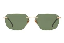 Art&Jack Zonnebril Unisex Goudkleurig | Groen ZO-0233B Alpha-collection