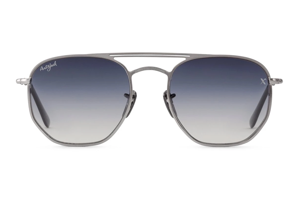Art&Jack Zonnebril Unisex Zilverkleurig | Blauw ZO-0229D X-collection 3 Art&Jack Zonnebril Unisex Zilverkleurig | Blauw ZO-0229D X-collection