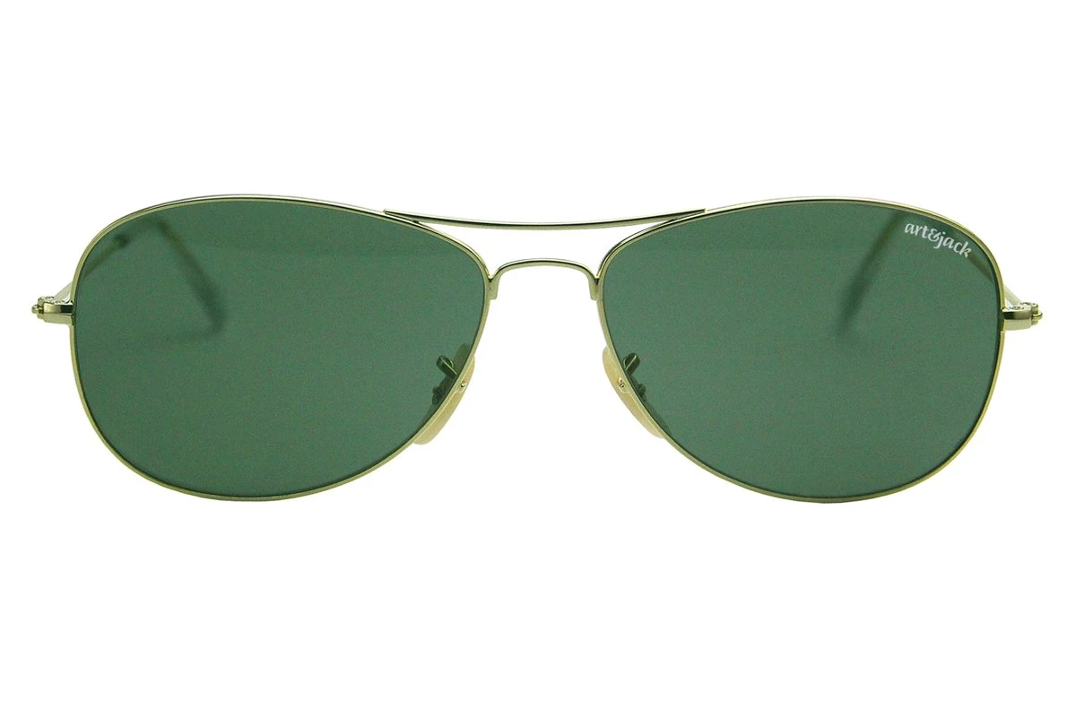 Art&Jack Zonnebril Unisex Goudkleurig | Groen ZO-0019I Times Square 3 Art&Jack Zonnebril Unisex Goudkleurig | Groen ZO-0019I Times Square