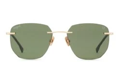 Art&Jack Zonnebril Unisex Goudkleurig | Groen ZO-0234B Alpha-collection