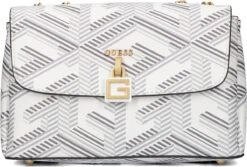 Guess Montreal Xbody Flap Dames Schoudertas - Stone Logo -Liora Luxe Winkel 1200x811 1