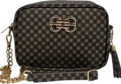 PU Leren Tas Bruin - Schoudertas - Handtas - Tas - Schoudertasje Dames Klein - Schoudertas Dames - Handtas Dames - Dames Tassen - Dames Tas - Dames Tassen Schoudertas - Dames Tassen Handtas