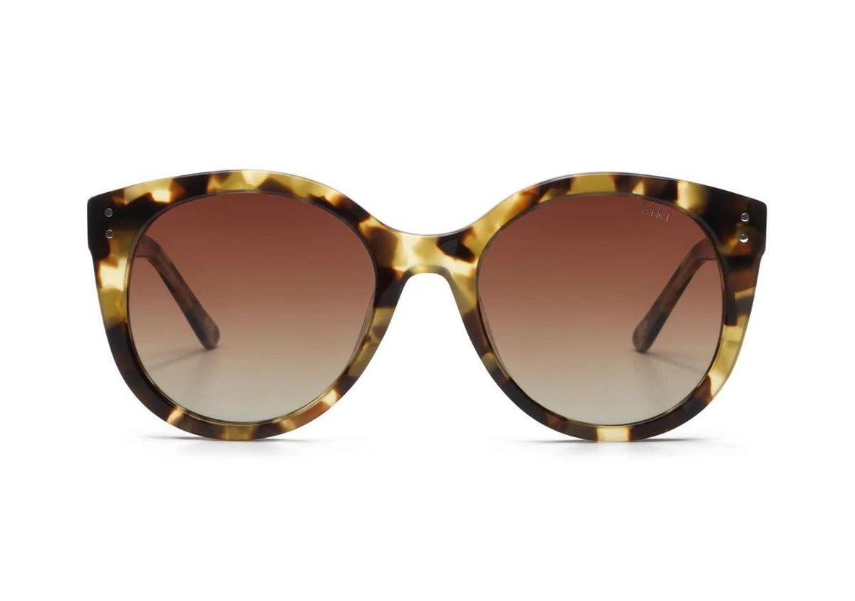 IKKI QUINN 95-2 Dames Zonnebril - Handgemaakt - Plantaardig Acetaat - Gepolariseerd - Transparant Licht Turtle 4 IKKI QUINN 95-2 Dames Zonnebril - Handgemaakt - Plantaardig Acetaat - Gepolariseerd - Transparant Licht Turtle - Afbeelding 2