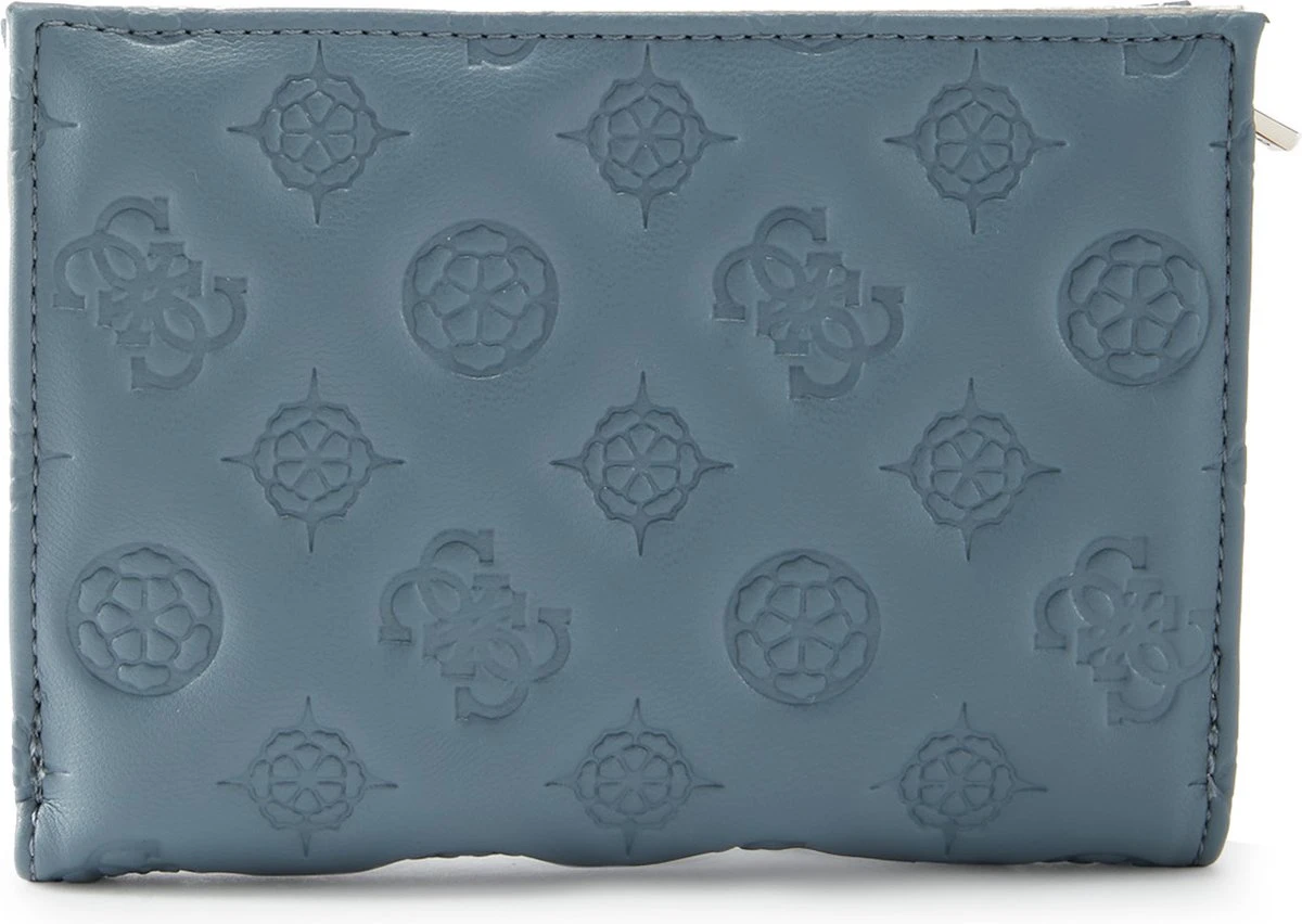 Guess La Femme Dames Billfold Portemonneedrukknop Portemonnee Kunstleer - Blauw 9 Guess La Femme Dames Billfold Portemonneedrukknop Portemonnee Kunstleer - Blauw - Afbeelding 7