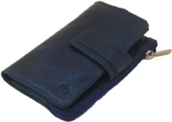OI Damesportemonnee Met Uitneembaar Gedeelte Soft Leder 458VI Blue