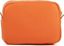 Lina Locchi Crossbodytas Dames / Handtas - Slangenprint - Leer - Eliza - Oranje -Liora Luxe Winkel 1200x857 1