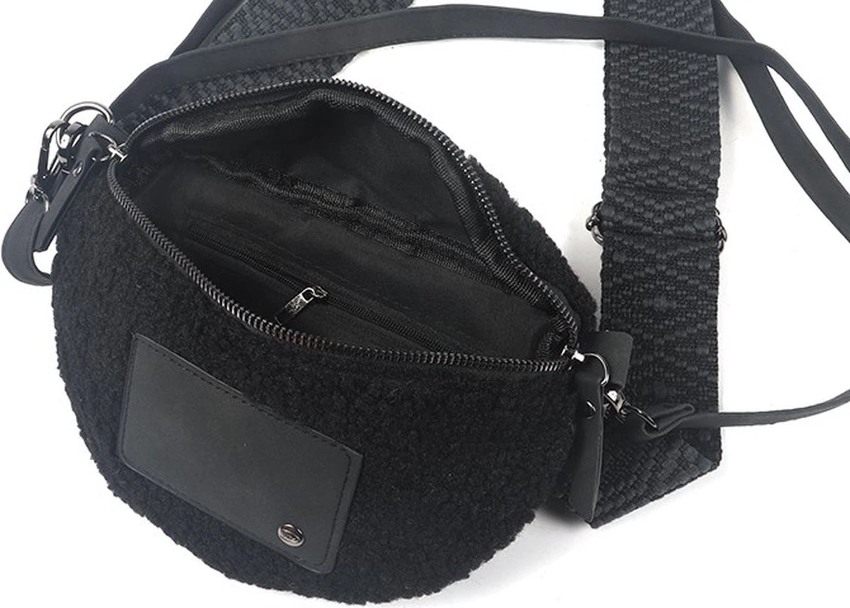 Zwarte Crossbody Tas Lille 6 Zwarte Crossbody Tas Lille - Afbeelding 4