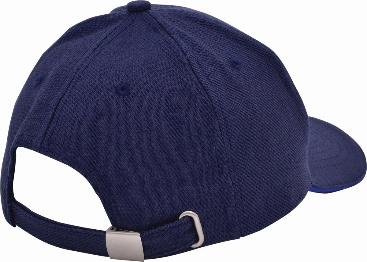 UP / Pet / Donkerblauw / Volwassenen / Unisex / Baseball Cap Luxe Canvas Sandwich Baseballcap 3 UP / Pet / Donkerblauw / Volwassenen / Unisex / Baseball Cap Luxe Canvas Sandwich Baseballcap - Afbeelding 2