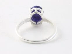 Fijne Hoogglans Zilveren Ring Met Blauwe Saffier - Maat 20 -Liora Luxe Winkel 1200x899 2