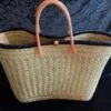 Rieten Strandtas Met Zwarte Bies, Strandtas, Shopper, Rietentas, Bohemida- Rieten Tas - Boho Ibiza Shopper Tas/Strandtas - Boodschappentas - Mandtas – Boodschappenmand