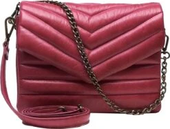 Chabo Bags - Venice Handbag - Leer - Schoudertas - Handtas - Crossover - Roze -Liora Luxe Winkel 1200x914