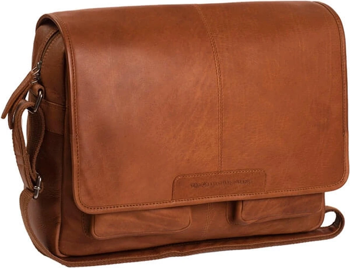 Chesterfield Schoudertas Met Overslag 15.6'' Cairns Cognac 3 Chesterfield Schoudertas Met Overslag 15.6'' Cairns Cognac