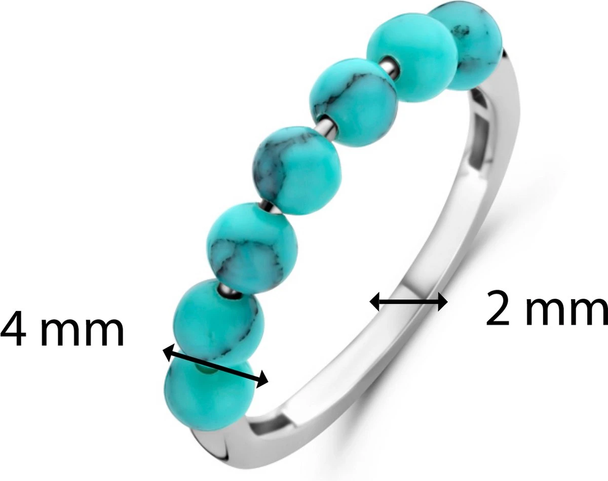 TI SENTO - Milano Ring 12284TQ - Zilveren Dames Ring - Maat 48 6 TI SENTO - Milano Ring 12284TQ - Zilveren Dames Ring - Maat 48 - Afbeelding 4