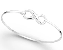 Joy|S - Zilveren Armband - Infinity Bangle