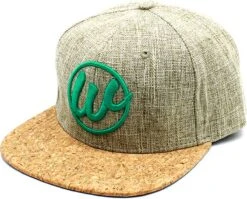 Woed | FLUID - Snapback - Pet - Groen - Hennep - Kurk -Liora Luxe Winkel 1200x968 1