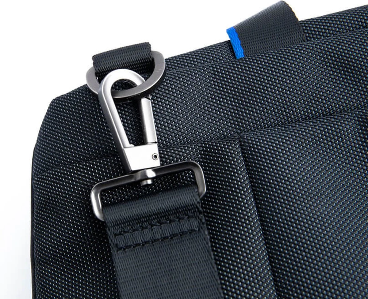 Nava Design Cross Briefcase Slim Schoudertas 15.6'' Black/Blue 10 Nava Design Cross Briefcase Slim Schoudertas 15.6'' Black/Blue - Afbeelding 8