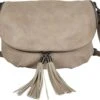 Flora&Co - Paris - Crossbody Tas Met Flap - Handig Opbergvak In Flap - Soft - Beige Taupe