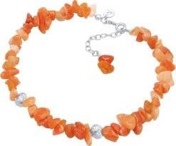 Elli PREMIUM Enkelbanden Dames Enkelbandje Splinter Natuur Met Aventurijn Stenen In 925 Sterling Zilver -Liora Luxe Winkel 1200x997 1