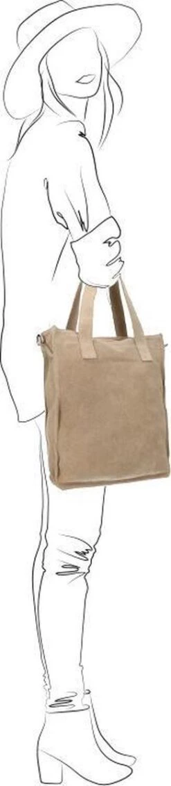 Manfield - Beige Suède Shopper 13 Manfield - Beige Suède Shopper -Liora Luxe Winkel 262x1200 1