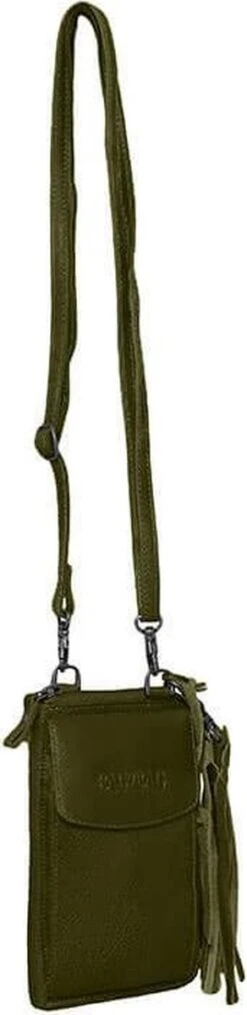 Bag2Bag Schoudertas / Telefoontasje / Portemonnee Tennessee Olijf -Liora Luxe Winkel 292x1200