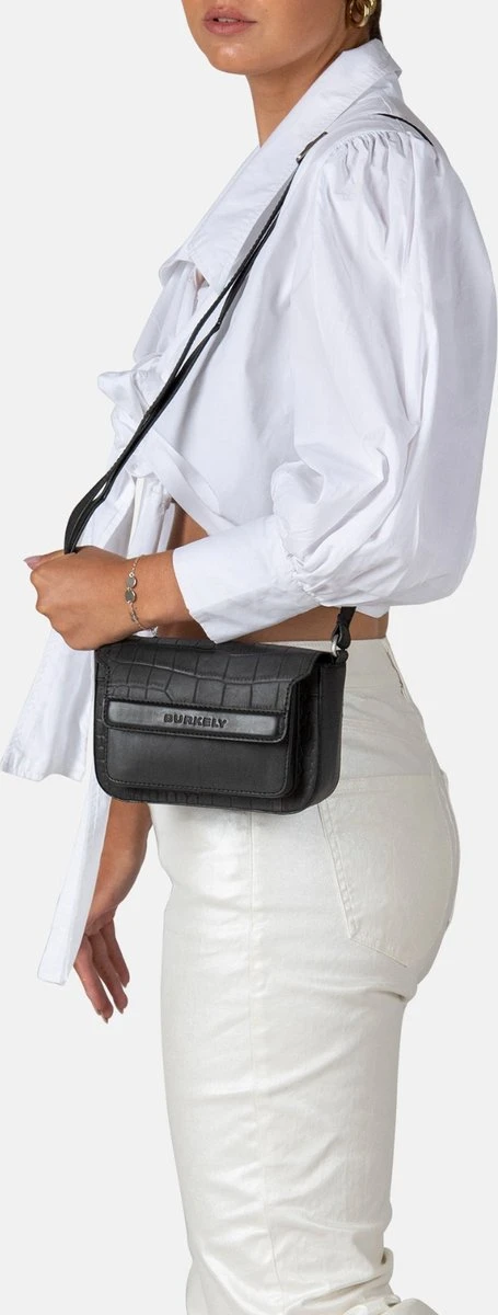 Burkely Casual Cayla Dames Schoudertas Klein Satchel Small - Zwart 7 Burkely Casual Cayla Dames Schoudertas Klein Satchel Small - Zwart - Afbeelding 5