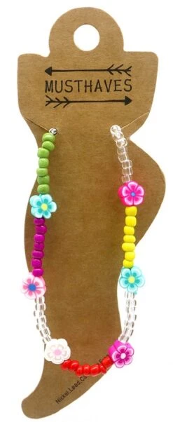 Enkelbandje Met Kralen - Bloemen - Anklet - Lengte 25-30 Cm -Liora Luxe Winkel 492x1200 1