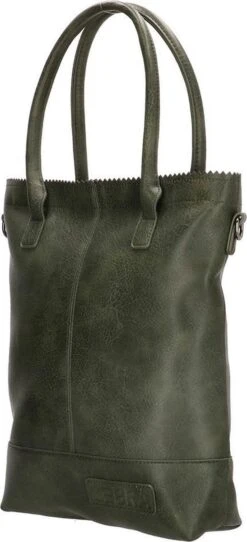 Zebra Trends Natural Bag Kartel Dark Green -Liora Luxe Winkel 547x1200