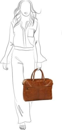 Manfield - Cognac Laptop Tas Leer -Liora Luxe Winkel 575x1200 3
