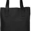 Sacha - Zwarte Leren Shopper Met Laptopvak -Liora Luxe Winkel 610x1200
