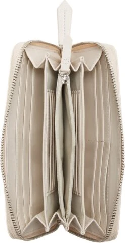 Valentino Bags Portemonnee / Wallet / Portefeuille Dames - Ritsportemonnee - Jelly - Imitatieleer - Beige -Liora Luxe Winkel 622x1200 4