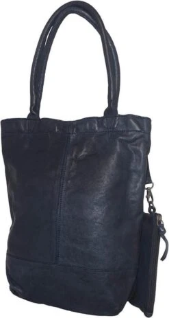 Justified Leren Shopper Met Etui Navy -Liora Luxe Winkel 640x1200