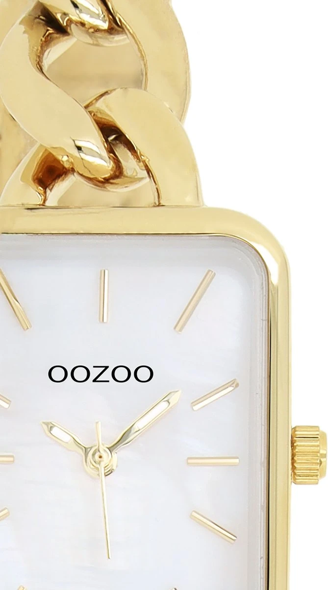 OOZOO Timepieces - Goudkleurige Horloge Met Goudkleurige Schakelarmband - C11132 4 OOZOO Timepieces - Goudkleurige Horloge Met Goudkleurige Schakelarmband - C11132 - Afbeelding 2