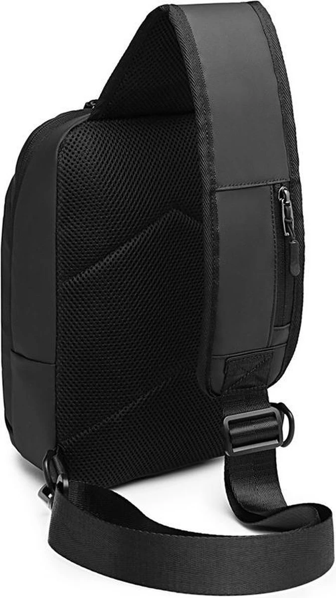 Pro-Care CrossBody Tas - Waterdicht - Universele Fit - Tablet 7.9 Inch - Telefoon Kabel Opening - Uniek Design - Zwart 5 Pro-Care CrossBody Tas - Waterdicht - Universele Fit - Tablet 7.9 Inch - Telefoon Kabel Opening - Uniek Design - Zwart - Afbeelding 3