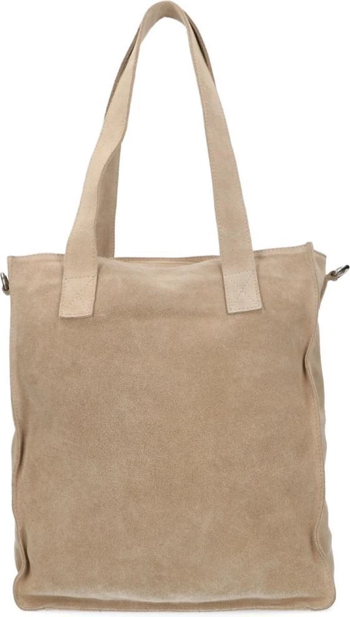 Manfield - Beige Suède Shopper 3 Manfield - Beige Suède Shopper