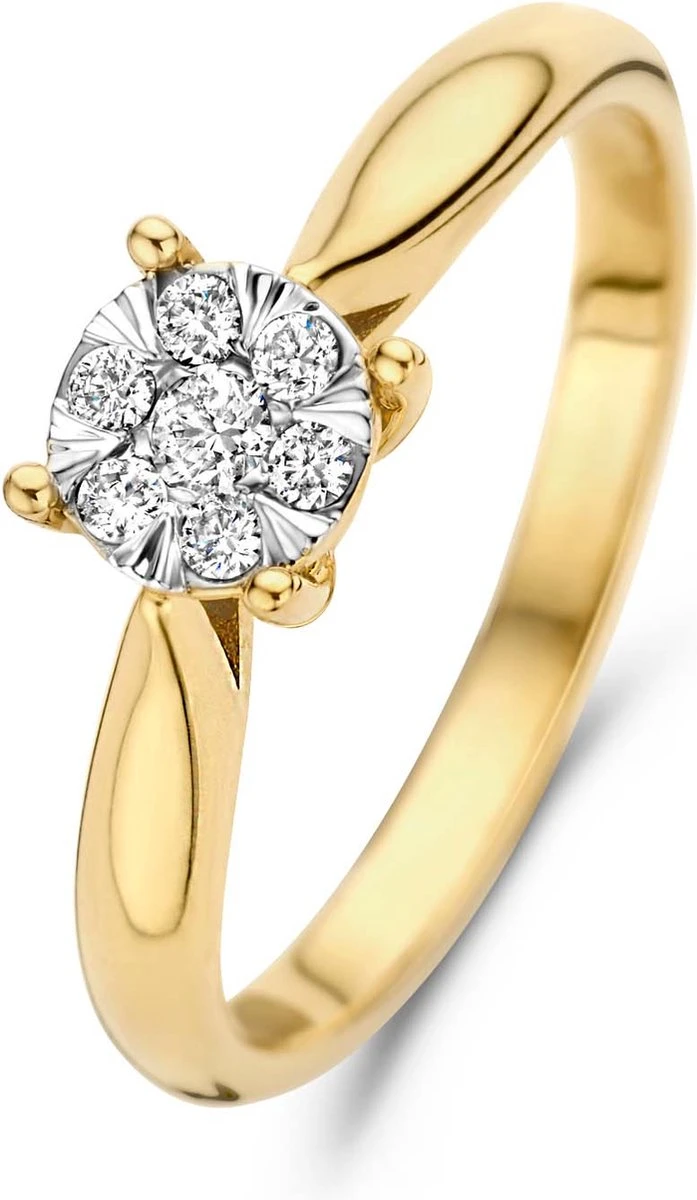 Isabel Bernard De La Paix Hanaé 14 Karaat Gouden Ring | Diamant 0.14 Ct | - Goudkleurig 9 Isabel Bernard De La Paix Hanaé 14 Karaat Gouden Ring | Diamant 0.14 Ct | - Goudkleurig - Afbeelding 7