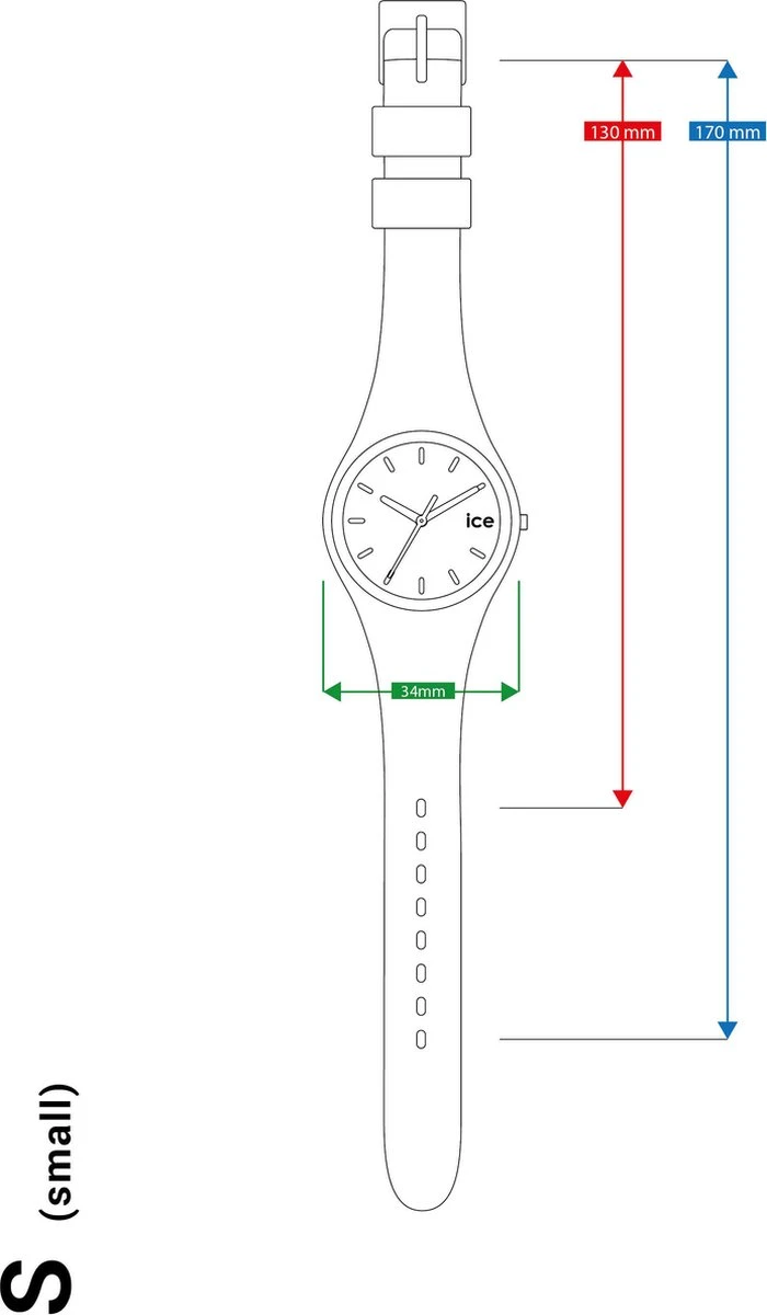 Ice-Watch IW021224 ICE Glitter Dames Horloge 8 Ice-Watch IW021224 ICE Glitter Dames Horloge - Afbeelding 6