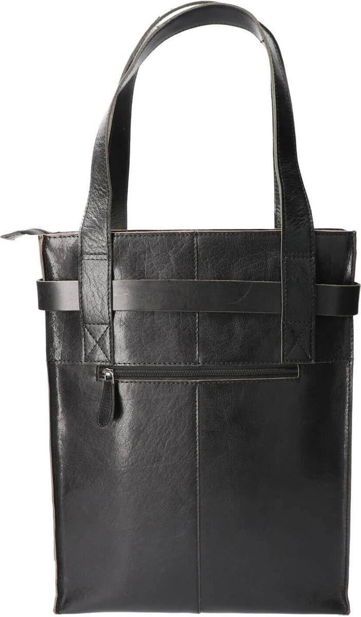 Revival By Leather Design Shopper Italia Zwart 5 Revival By Leather Design Shopper Italia Zwart - Afbeelding 3