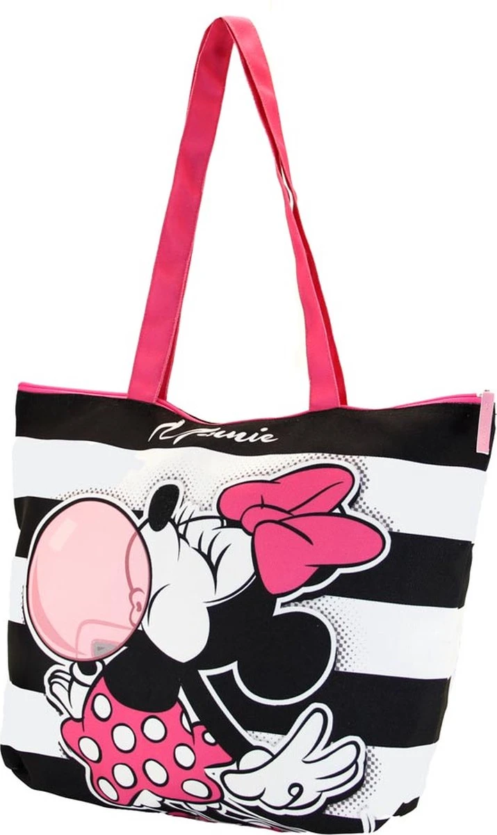 Disney Minnie Mouse - Strandtas Met Rits - Beach Bag - Minnie Mouse Chillin' Gum 46 X 33 X 12 Cm 4 Disney Minnie Mouse - Strandtas Met Rits - Beach Bag - Minnie Mouse Chillin' Gum 46 X 33 X 12 Cm - Afbeelding 2