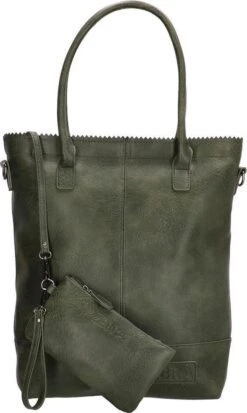 Zebra Trends Natural Bag Kartel Dark Green -Liora Luxe Winkel 718x1200