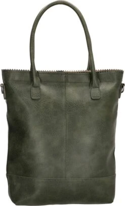 Zebra Trends Natural Bag Kartel Dark Green -Liora Luxe Winkel 730x1200 1