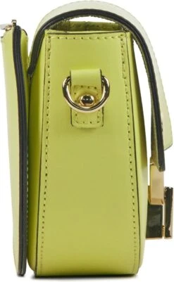 Lina Locchi Crossbodytas Dames / Handtas - Leer - AMBRA - Lime -Liora Luxe Winkel 740x1200