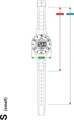 Ice-Watch Ice Watch Ice Digit - Sunset Rainbow 021397 Horloge - Siliconen - Wit - Ø 34 Mm 12 Ice-Watch Ice Watch Ice Digit - Sunset Rainbow 021397 Horloge - Siliconen - Wit - Ø 34 Mm -Liora Luxe Winkel 741x1200
